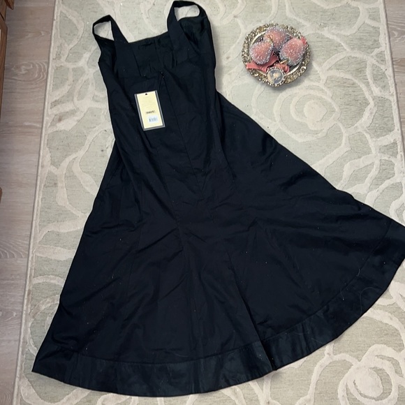 NWT🌷BITTEN BY SARAH JESSICA PARKER🌷 black cotton fully lined sundress - Picture 4 of 9
